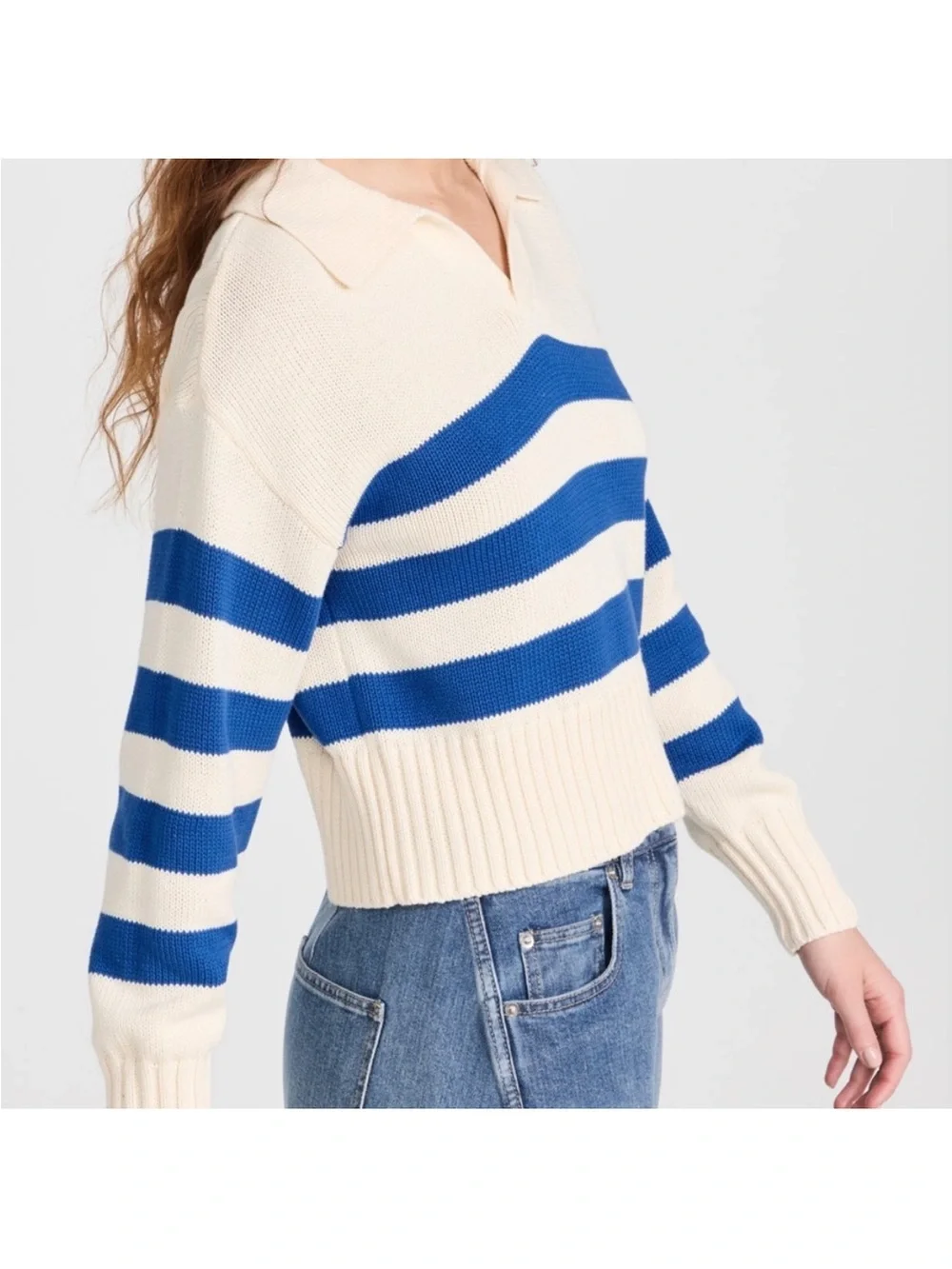 Pistola Arlo Polo Sweater XS Stripe 100% Cotton preppy French coastal fisherman - Picture 9 of 9